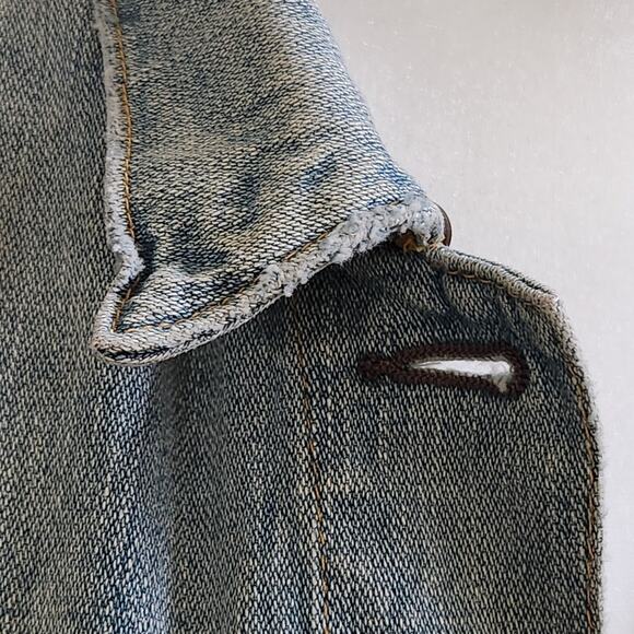 Denim & Supply Ralph Lauren distressed denim jean jacket cotton size L - Picture 5 of 13